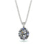 Oval Diamond Hidden Halo Necklace - Gemma No. 18 image 1
