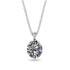Oval Diamond Hidden Halo Necklace - Gemma No. 63 image 1
