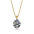 Oval Diamond Hidden Halo Necklace - Gemma No. 46 image 1