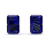 Hidden Halo Emerald Cut Sapphire Earrings  - Vanessa No. 74 image 1