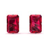 Hidden Halo Emerald Cut Ruby Earrings  - Vanessa No. 12 image 1
