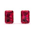 Hidden Halo Emerald Cut Ruby Earrings  - Vanessa No. 55 image 1