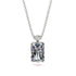 Hidden Halo Emerald Cut Diamond Necklace - Vanessa No. 48 image 1