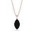 Hidden Halo Marquise Black Diamond Necklace - Journey No. 68 image 1
