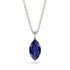 Hidden Halo Marquise Sapphire Necklace - Journey No. 45 image 1