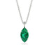 Hidden Halo Marquise Emerald Necklace - Journey No. 51 image 1