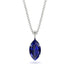 Hidden Halo Marquise Sapphire Necklace - Journey No. 75 image 1