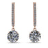 Diamond Dangle Earrings With Hidden Halo - Adaline No. 2 image 1