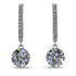 Diamond Dangle Earrings With Hidden Halo - Adaline No. 3 image 1