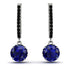Sapphire Dangle Earrings With Hidden Halo - Adaline No. 45 image 1
