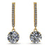 Diamond Dangle Earrings With Hidden Halo - Adaline No. 1 image 1