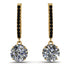 Diamond Dangle Earrings With Hidden Halo - Adaline No. 31 image 1