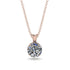Diamond Necklace With Hidden Halo - Adaline No. 2 image 1