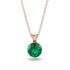 Emerald Necklace With Hidden Halo - Adaline No. 5 image 1