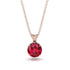 Ruby Necklace With Hidden Halo - Adaline No. 11 image 1