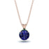 Sapphire Necklace With Hidden Halo - Adaline No. 29 image 1