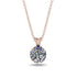 Diamond Necklace With Hidden Halo - Adaline No. 62 image 1