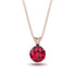 Ruby Necklace With Hidden Halo - Adaline No. 71 image 1
