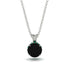 Black Diamond Necklace With Hidden Halo - Adaline No. 24 image 1