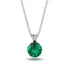 Emerald Necklace With Hidden Halo - Adaline No. 36 image 1