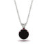 Black Diamond Necklace With Hidden Halo - Adaline No. 54 image 1