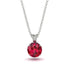 Ruby Necklace With Hidden Halo - Adaline No. 57 image 1