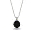 Black Diamond Necklace With Hidden Halo - Adaline No. 69 image 1