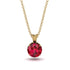 Ruby Necklace With Hidden Halo - Adaline No. 40 image 1