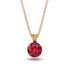Ruby Necklace With Hidden Halo - Adaline No. 70 image 1