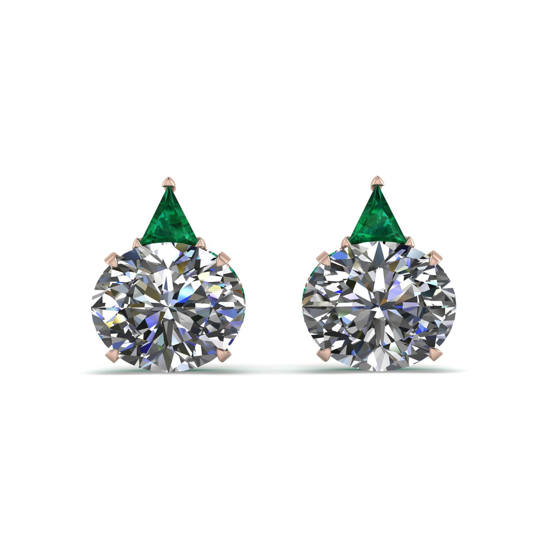 Hidden Halo Diamond Earrings - Rosalie No. 17