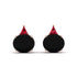 Hidden Halo Black Diamond Earrings - Rosalie No. 53 image 1