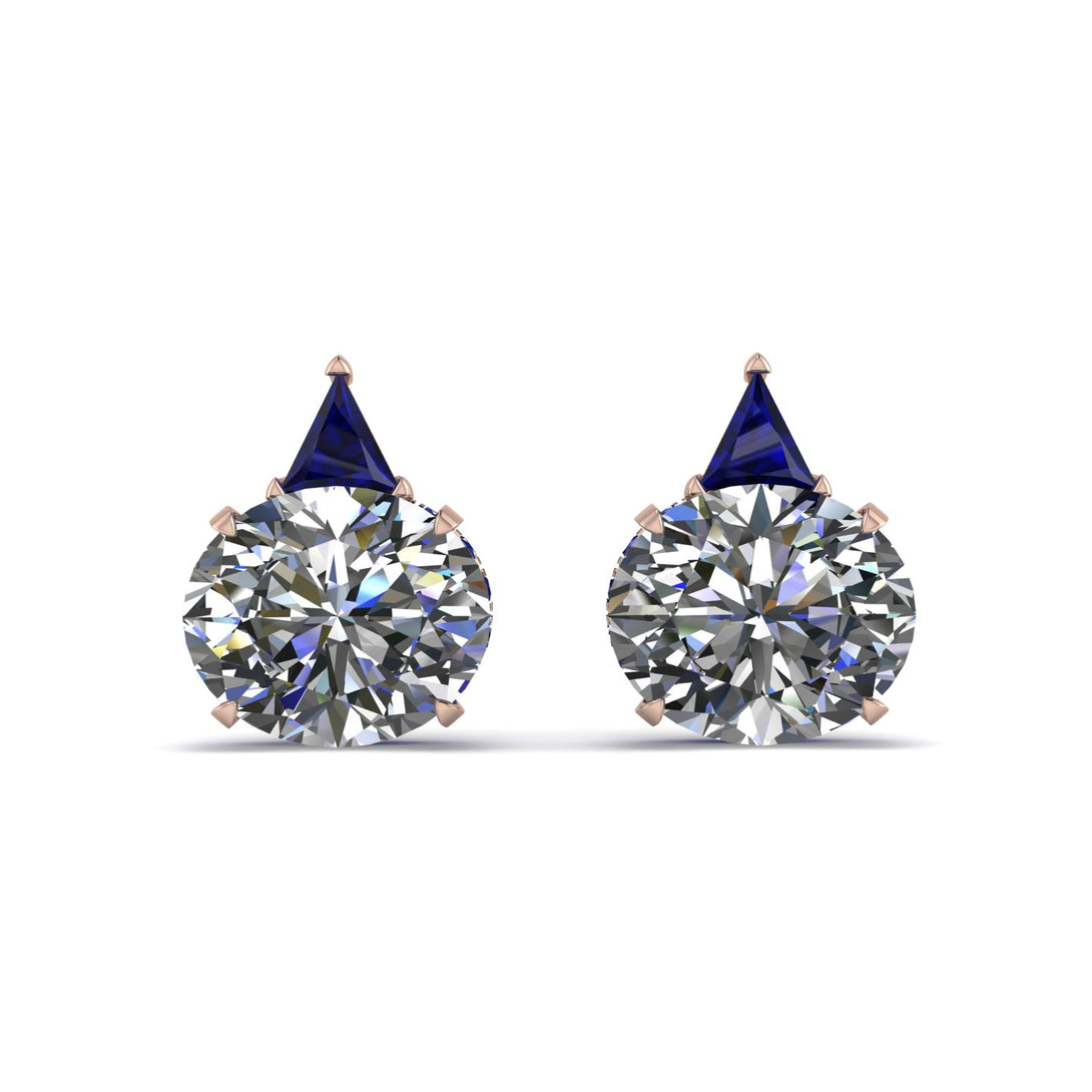 Hidden Halo Diamond Earrings - Rosalie No. 62