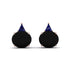 Hidden Halo Black Diamond Earrings - Rosalie No. 69 image 1