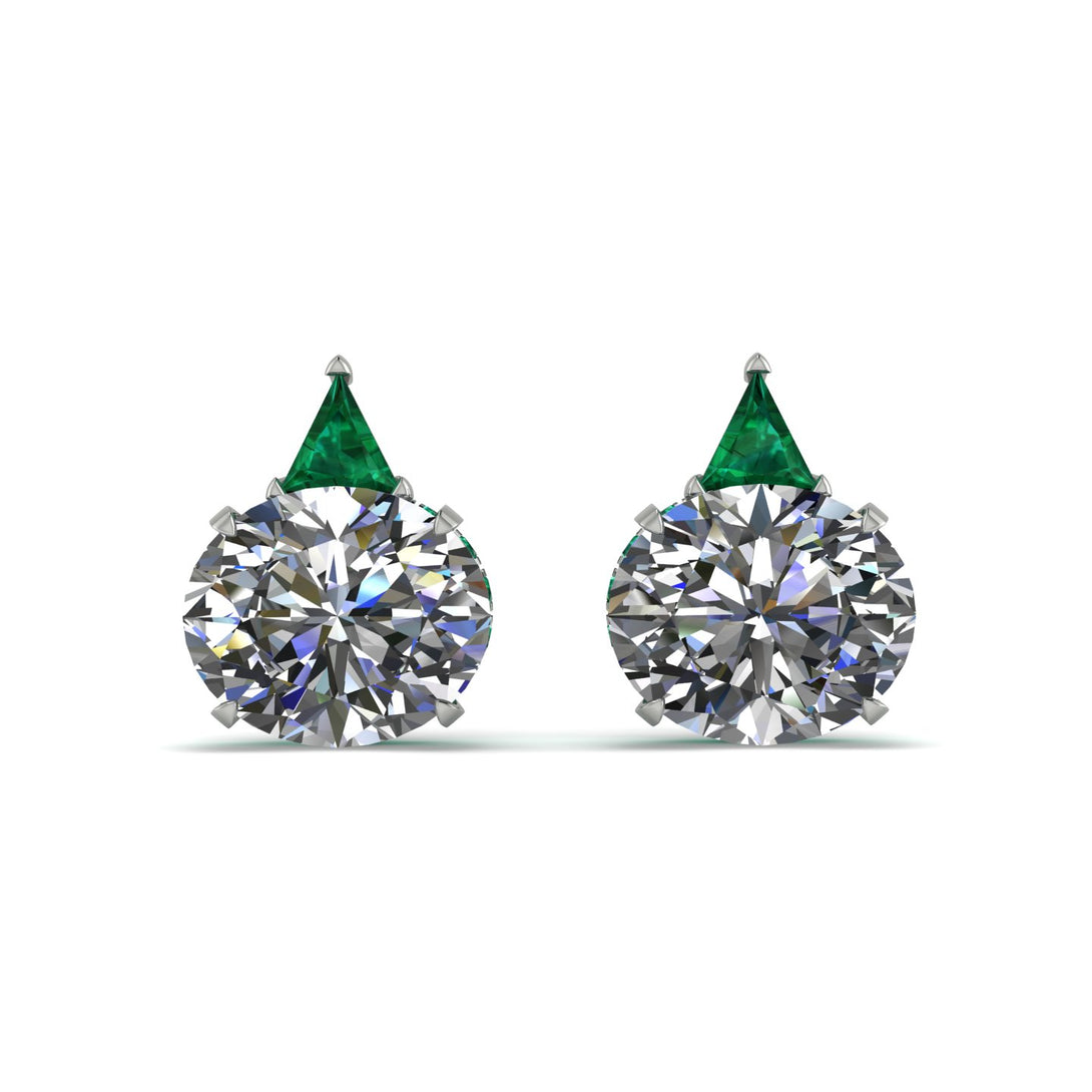 Hidden Halo Diamond Earrings - Rosalie No. 18