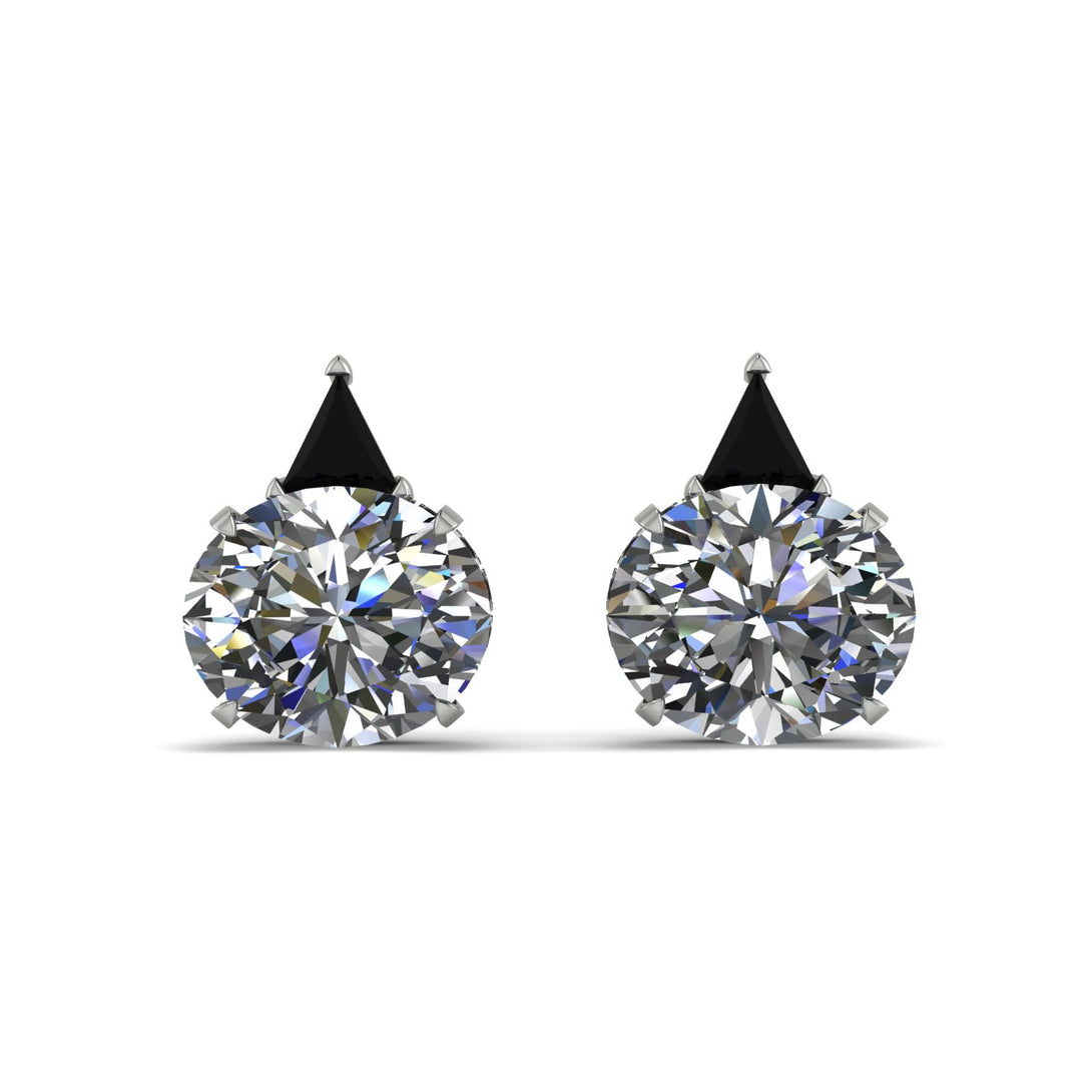 Hidden Halo Diamond Earrings - Rosalie No. 33