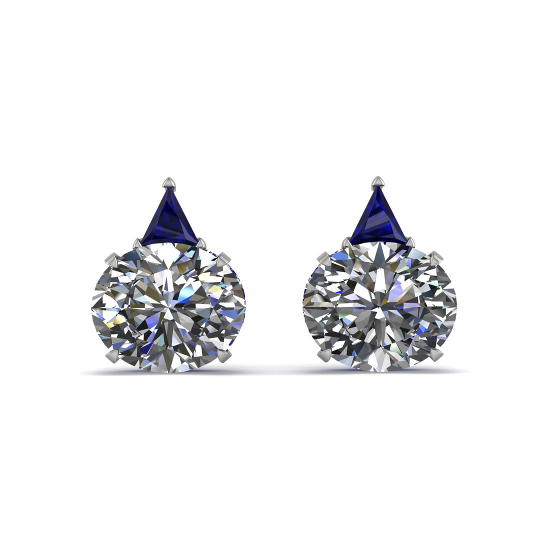 Hidden Halo Diamond Earrings - Rosalie No. 63