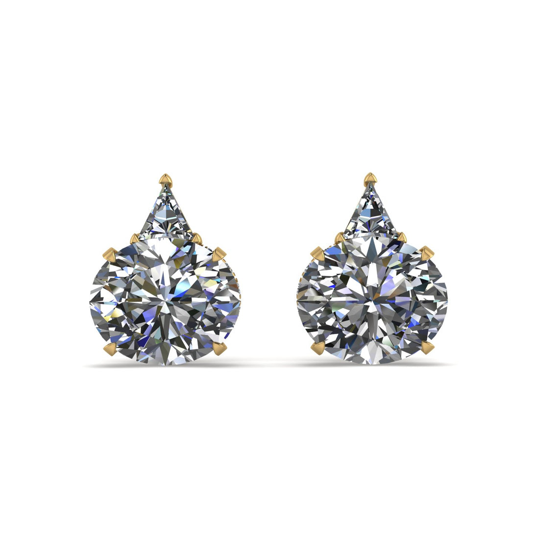 Hidden Halo Diamond Earrings - Rosalie No. 1