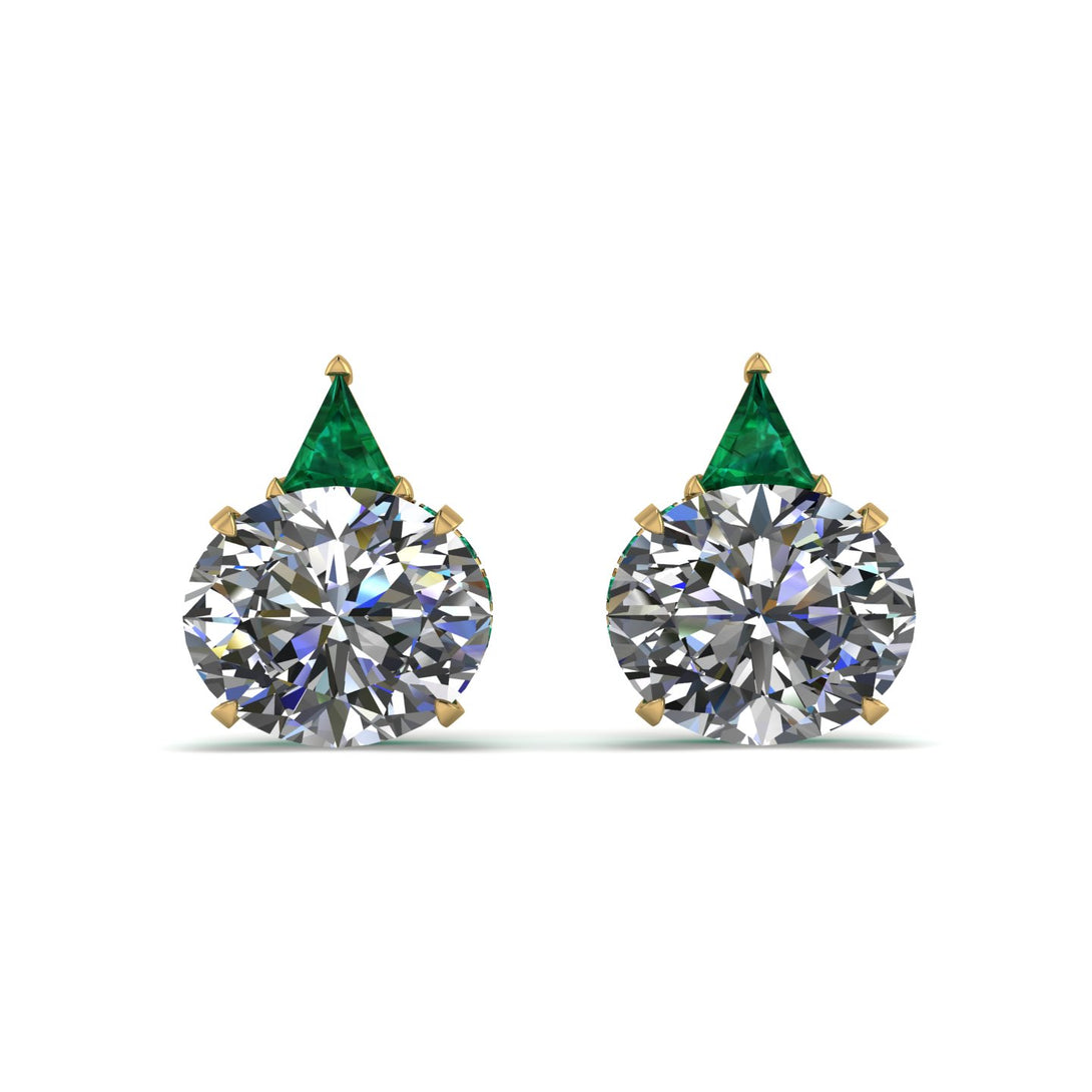 Hidden Halo Diamond Earrings - Rosalie No. 16