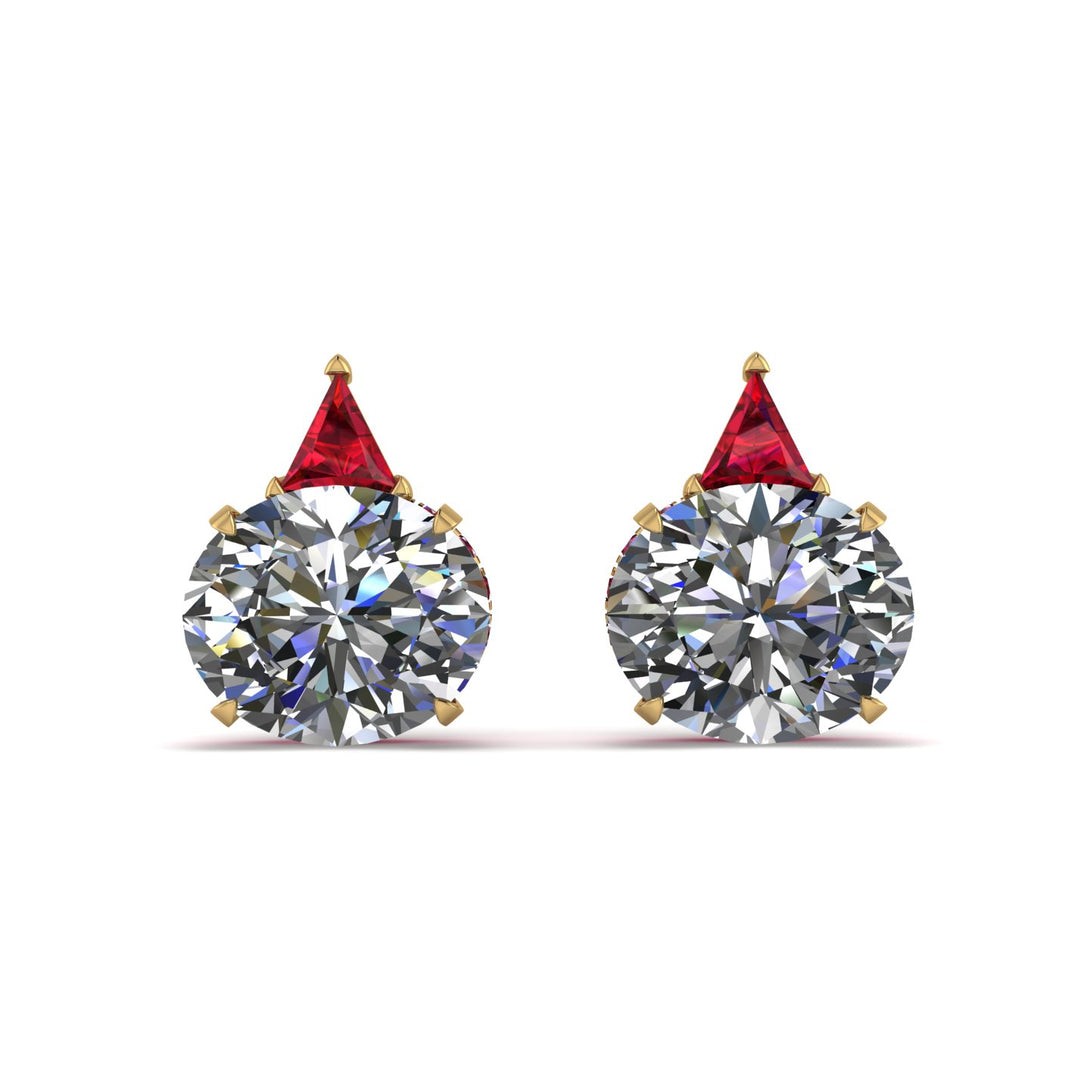 Hidden Halo Diamond Earrings - Rosalie No. 46