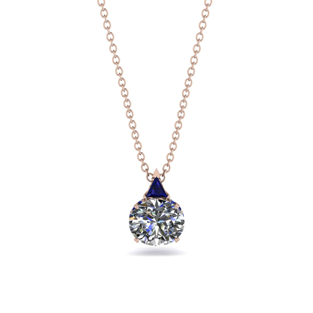 Hidden Halo Diamond Necklace - Rosalie No. 62
