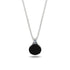 Hidden Halo Black Diamond Necklace - Rosalie No. 9 image 1