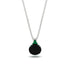 Hidden Halo Black Diamond Necklace - Rosalie No. 24 image 1
