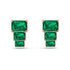 Hidden Diamonds Emerald Emerald Earrings - Briella No. 5 image 1