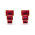 Hidden Diamonds Emerald Ruby Earrings - Briella No. 10 image 1