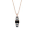 Emerald Cut Black Diamond Stairs Necklace - Briella No. 8 image 1
