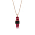 Emerald Cut Black Diamond Stairs Necklace - Briella No. 53 image 1