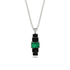Emerald Cut Emerald Stairs Necklace - Briella No. 36 image 1