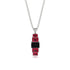 Emerald Cut Black Diamond Stairs Necklace - Briella No. 54 image 1