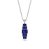 Emerald Cut Sapphire Stairs Necklace - Briella No. 75 image 1