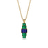 Emerald Cut Sapphire Stairs Necklace - Briella No. 28 image 1